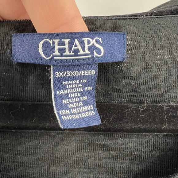 Chaps Thermal Style Long Sleeve Casual Shirt Sequin Embellished Women's 3XL - Picture 7 of 12